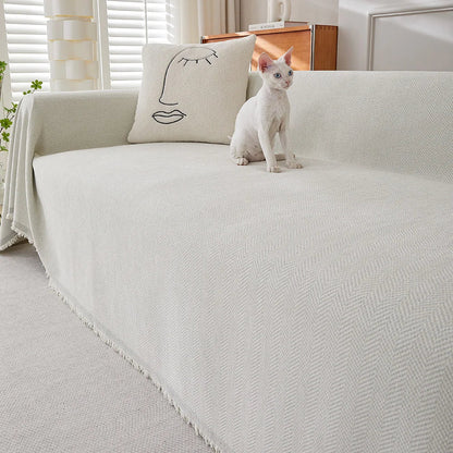 Stylowy dodatek z chenille do Twojej kanapy