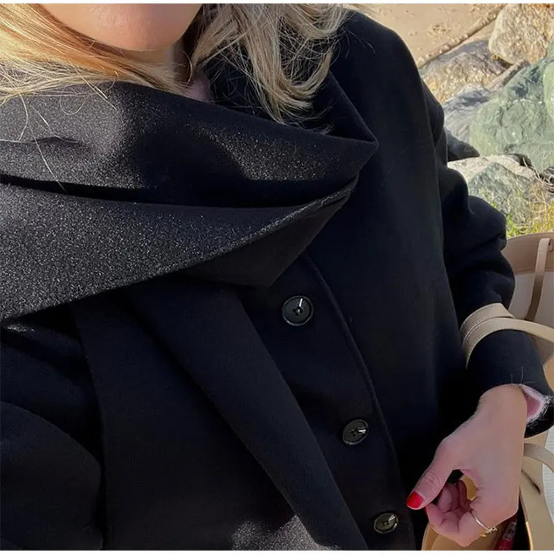 Elara Luxe Oversized Wool Coat - Ultimate Comfort