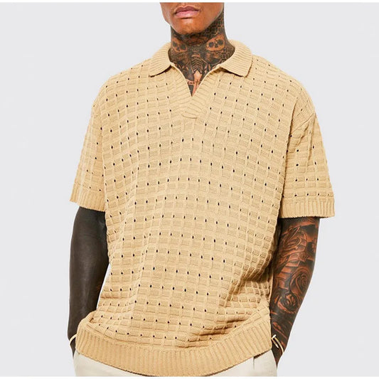 RUBEN | Męska casualowa i stylowa przewiewna koszulka polo