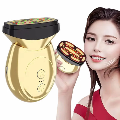 VibeLift - Masażer do twarzy i szyi z terapią czerwonym światłem dla młodszych konturów