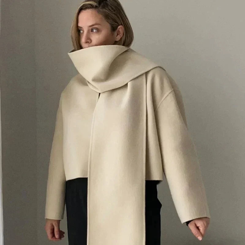 Elara Luxe Oversized Wool Coat - Ultimate Comfort