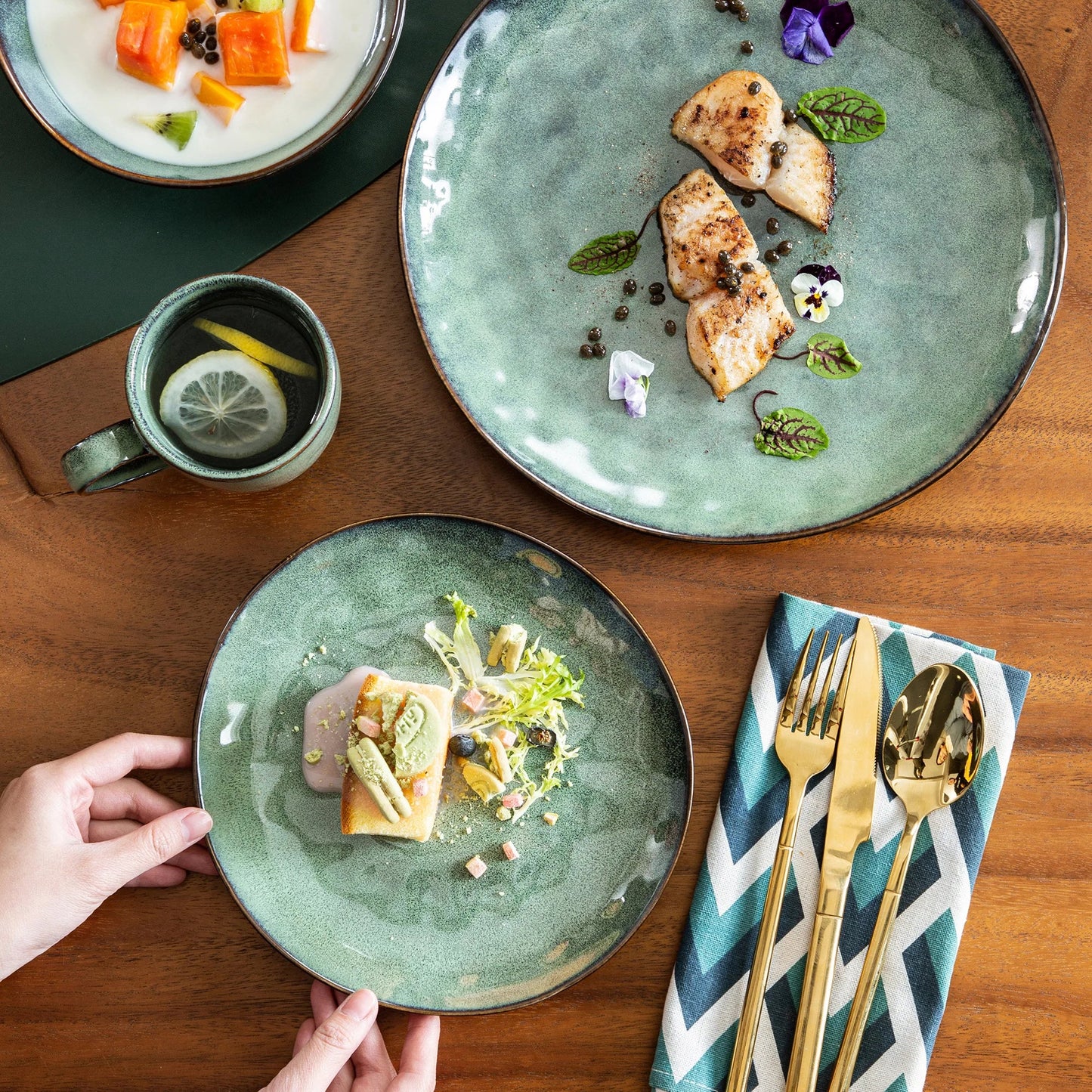 VibrantStar | Zestaw Ognioodpornych Glazur w Kolorze Zielonym i Czerwonym