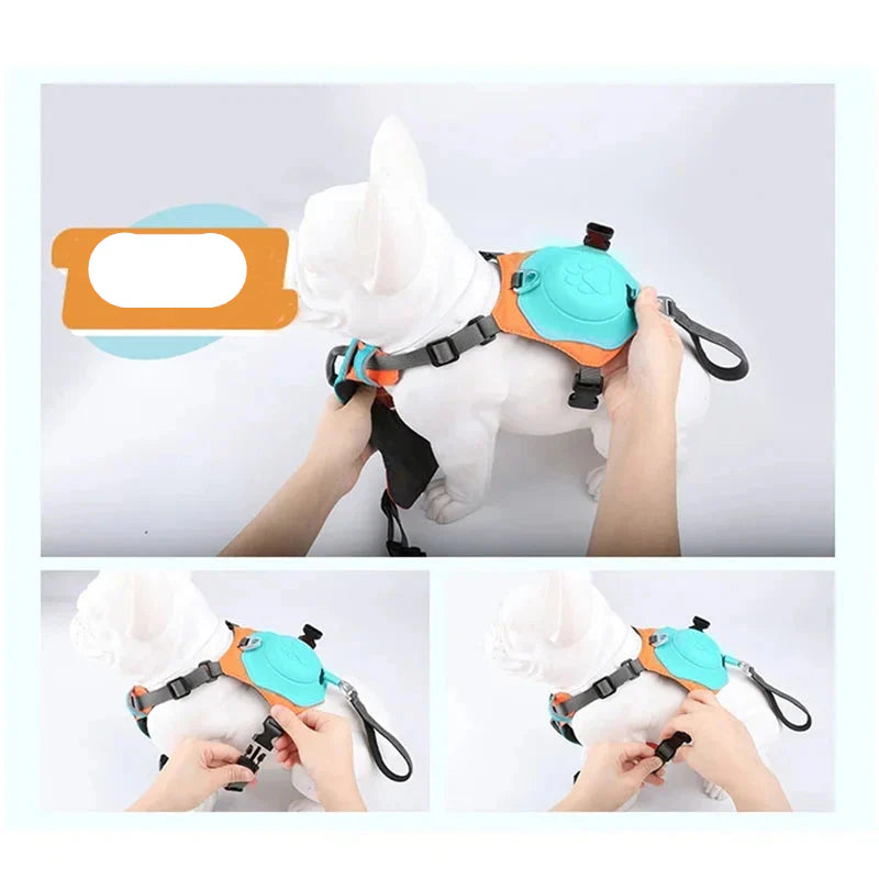 Szarpanie-Free Szelki dla Psów z Chowaną Smyczą - Automatyczna Funkcja Przeciwwybuchowa i Oddychający Design dla Większego Komfortu