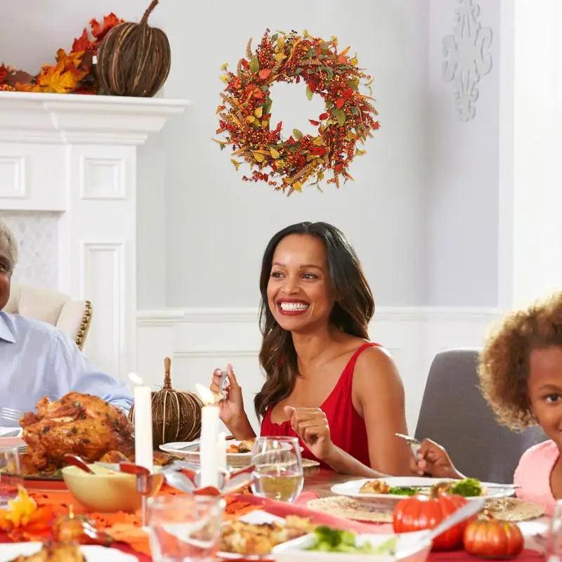 Złoty Liść i Słonecznik - Dekoracja Drzwi w Kolorach