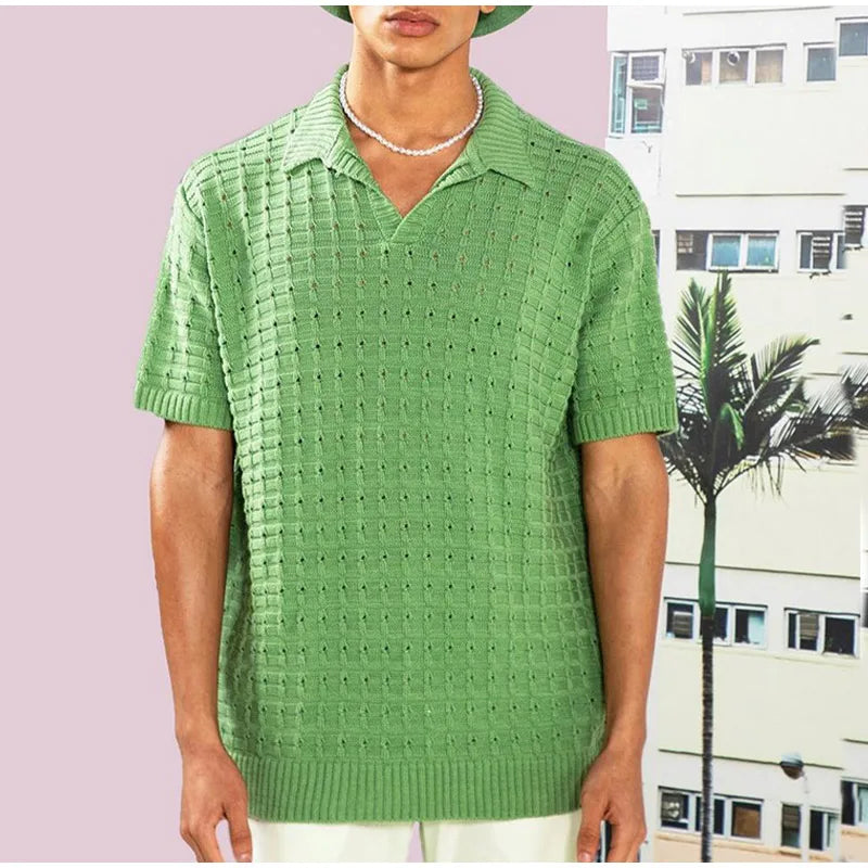 RUBEN | Męska casualowa i stylowa przewiewna koszulka polo