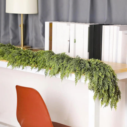 EvergreenCharm – Zachwycający Wianek Bożonarodzeniowy z Cyprysowych Liści