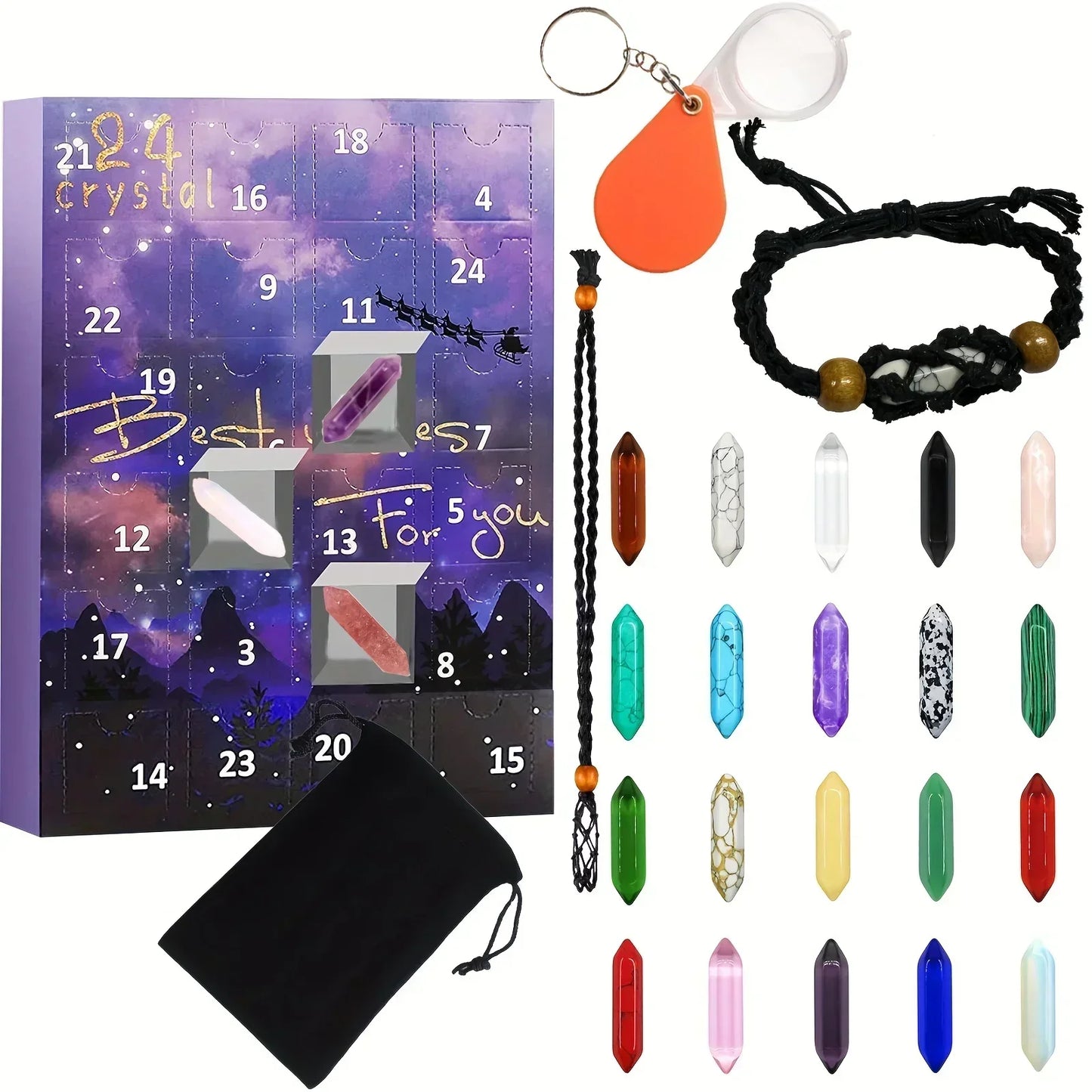GemMagic – Advent Calendar for Kids with 24 Sparkling Gemstones
