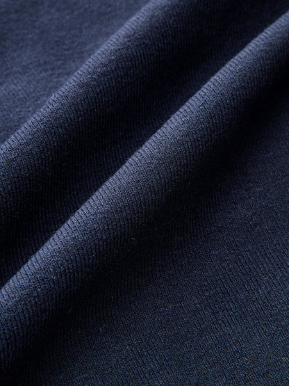 Racy | Denim Knit Jacket with Sailor Collar