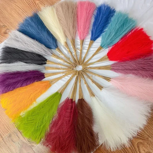 Stylowe sztuczne pióra pampasowe do dekoracji