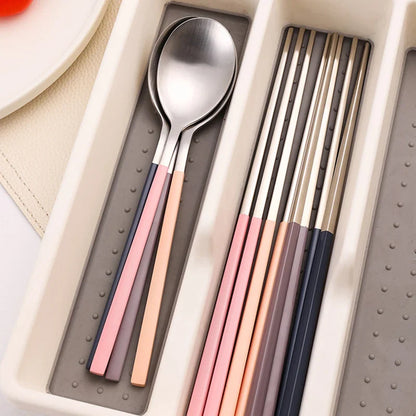 KoreaKlassiek | 8-Piece Cutlery Set with Spoons and Chopsticks