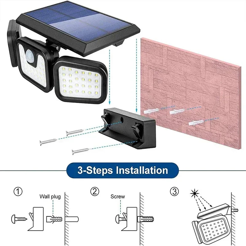 EcoBright - Solar Wall Lamp