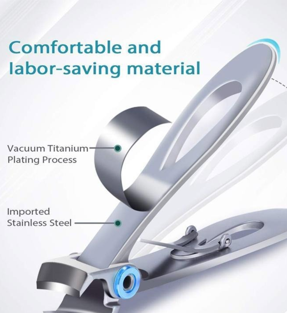 Ergonomiczne Nożyczki do Grubych Paznokci – Precyzyjny Trymer ze Stali Nierdzewnej