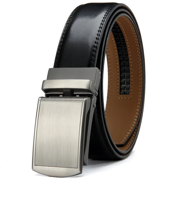 "Męski pasek z automatyczną klamrą – Eleganzio" can be rephrased as "Eleganzio Męski Pasek z Automatyczną Klamrą".