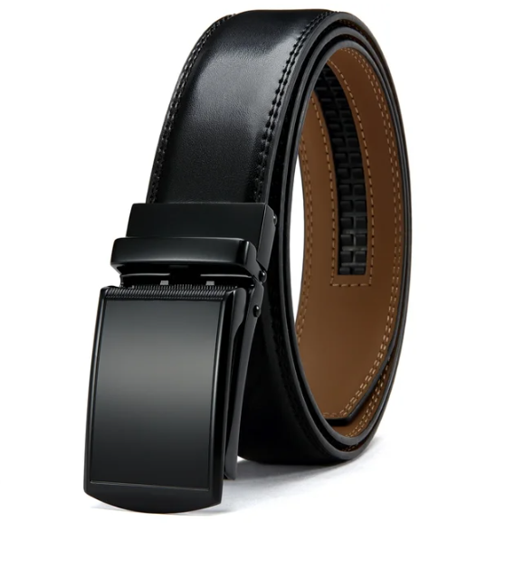 "Męski pasek z automatyczną klamrą – Eleganzio" can be rephrased as "Eleganzio Męski Pasek z Automatyczną Klamrą".