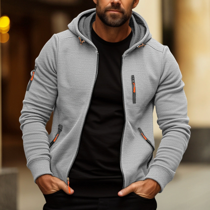 Milan | Stylowy Męski Sweter z Zippem