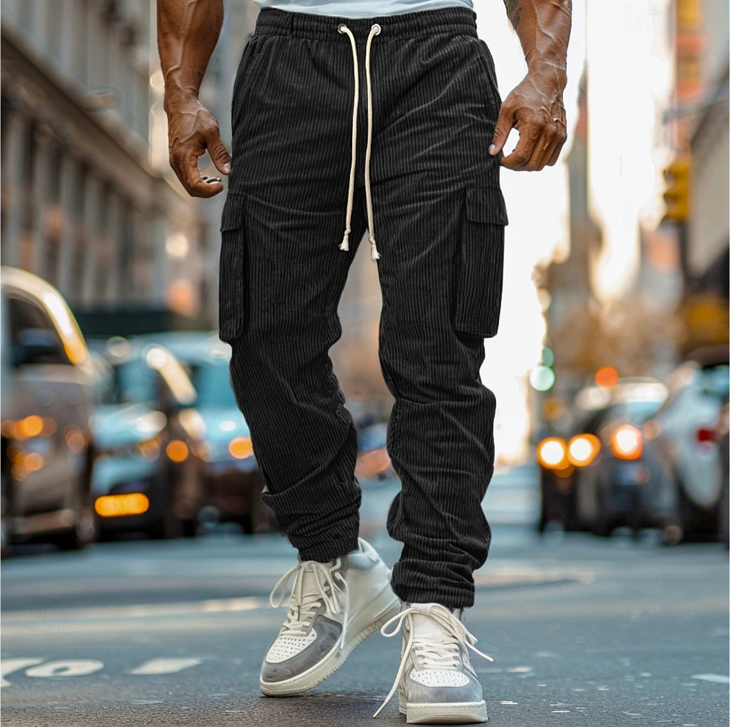 MATTHEW - Męskie Wygodne Spodnie Cargo