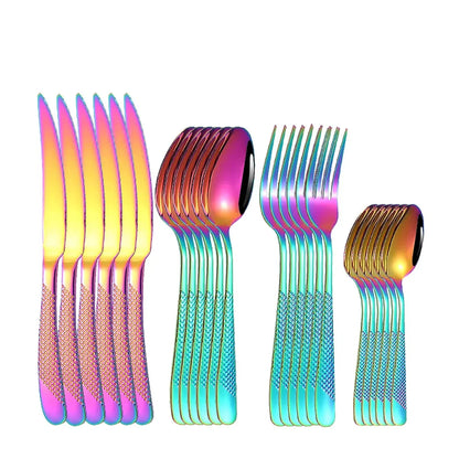 EetLuxe | Zestaw Sztućców ze Stali Nierdzewnej do Domu i Gastronomii