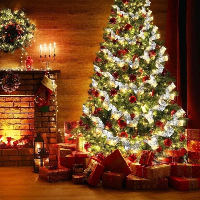 Elegancka LED Wstążka Świecąca - Dekoracja Choinkowa
