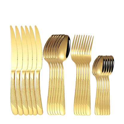 EetLuxe | Zestaw Sztućców ze Stali Nierdzewnej do Domu i Gastronomii