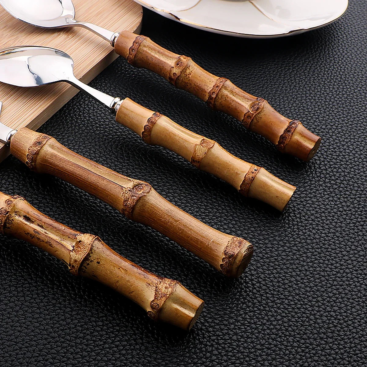 EcoServe | 16-Piece Cutlery Set with Bamboo Handles