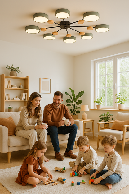 NordicGlow | Skandynawska lampa sufitowa LED z rozgałęzieniem