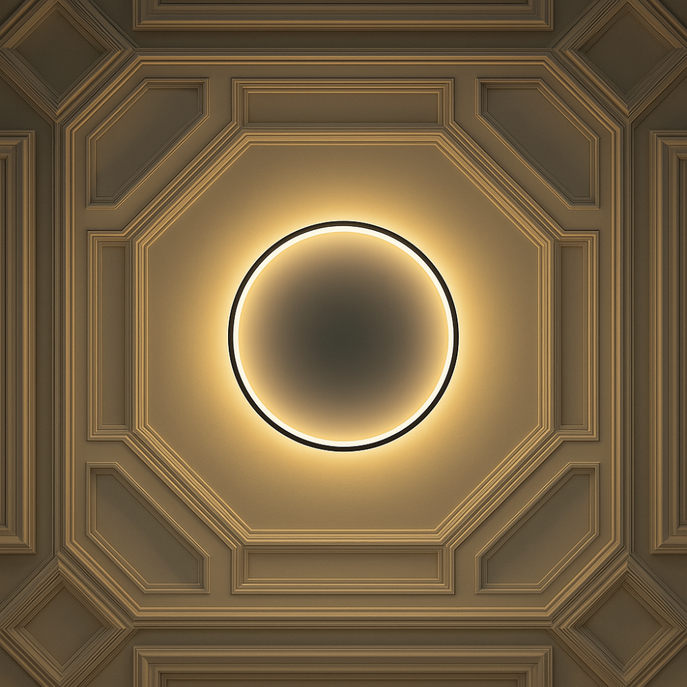 Nowoczesna Skandynawska Lampa Sufitowa LED – Ściemniana i Stylowa do Salonu, Jadalni i Korytarza