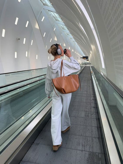 Stylowa Duża Torba Tote ze Skóry