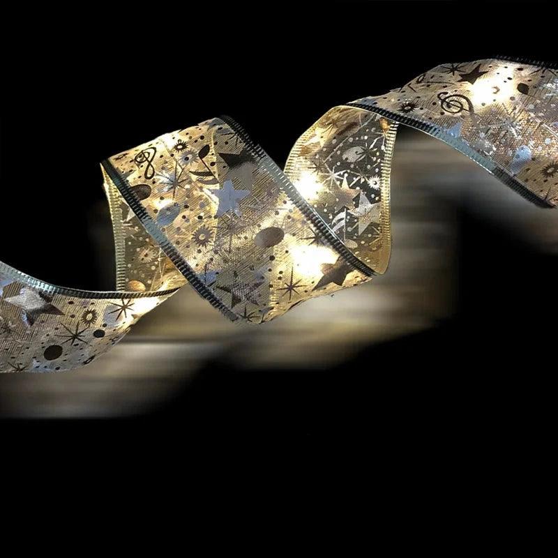 Świąteczne Sznurkowe Światła LED do Dekoracji Choinki i Imprez – Ciepłe Białe, Srebrne, Złote, Czerwone, Długość 1M-10M