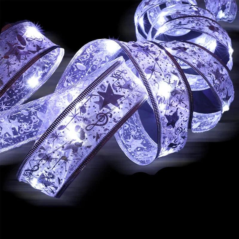 Świąteczne Sznurkowe Światła LED do Dekoracji Choinki i Imprez – Ciepłe Białe, Srebrne, Złote, Czerwone, Długość 1M-10M