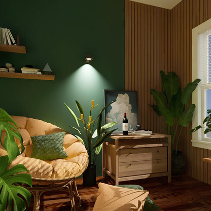 Bezprzewodowa lampa ścienna z funkcją ładowania - LumoFlex