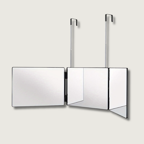 GlamAura - Trójstronne Lustro Obracane do Stylizacji