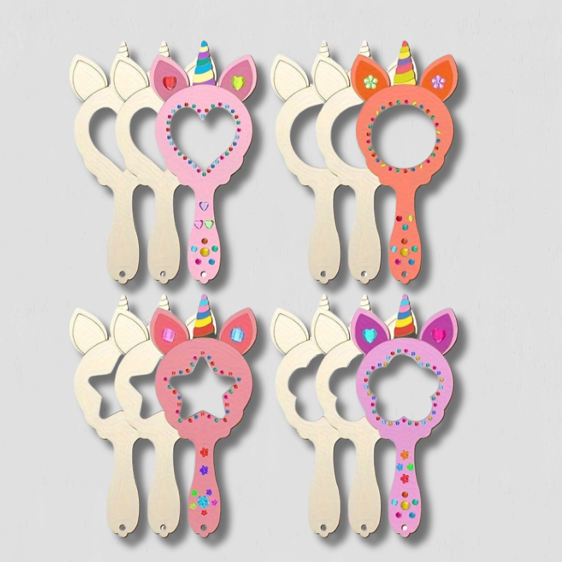 WhimsyReflections - DIY Jednorożcowe Lustro z Ręcznie Malowanym Wzorem