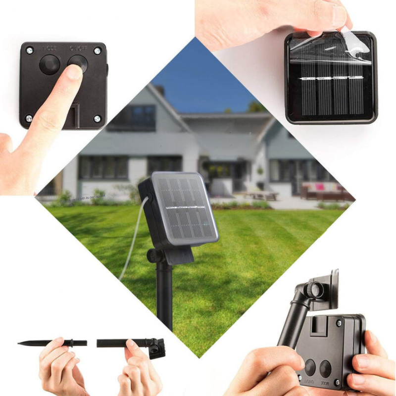 Marokańskie Wodoodporne Lampki Solarne - SunGlow Strings