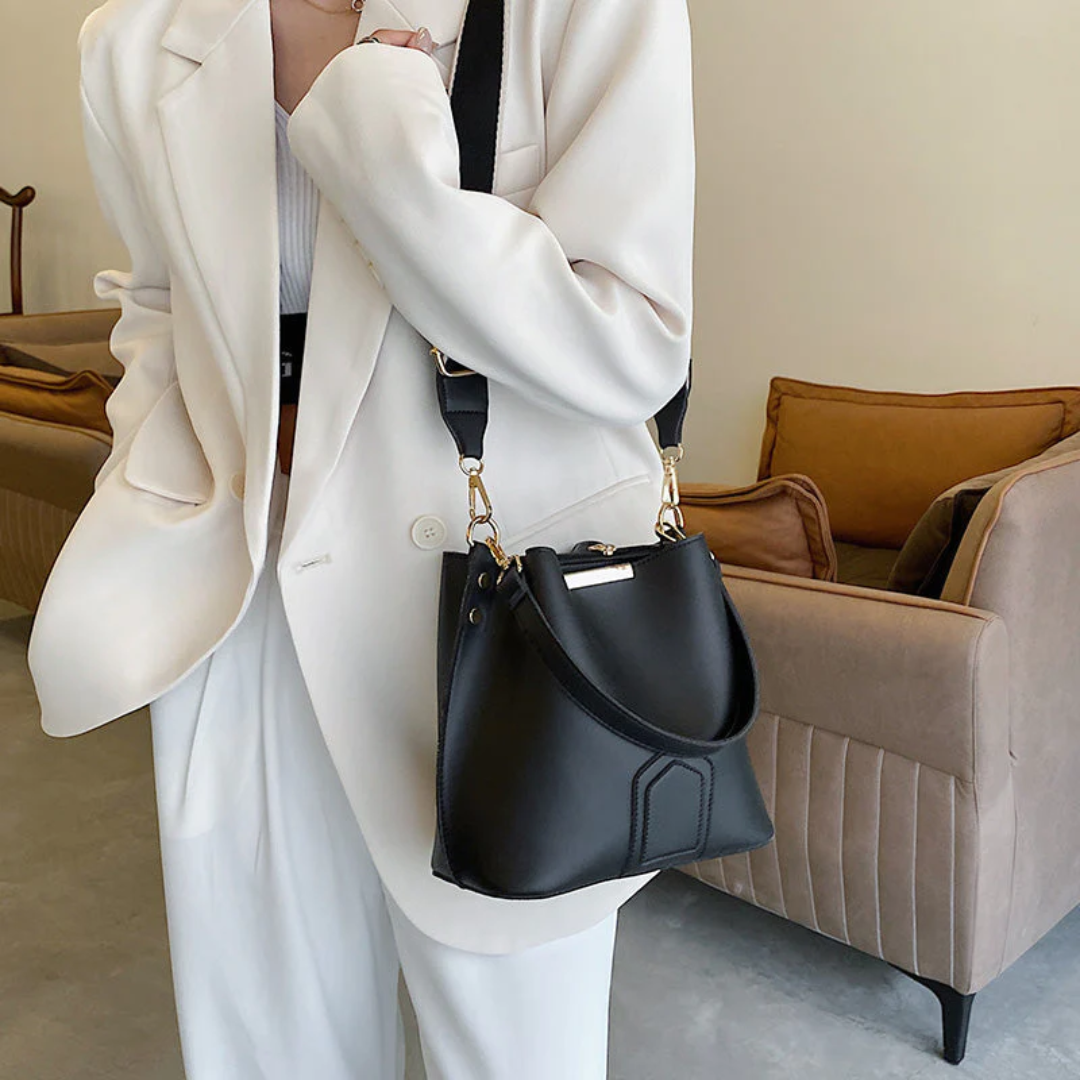 Elegancka torba na ramię z wysokiej jakości skóry - BellaViva