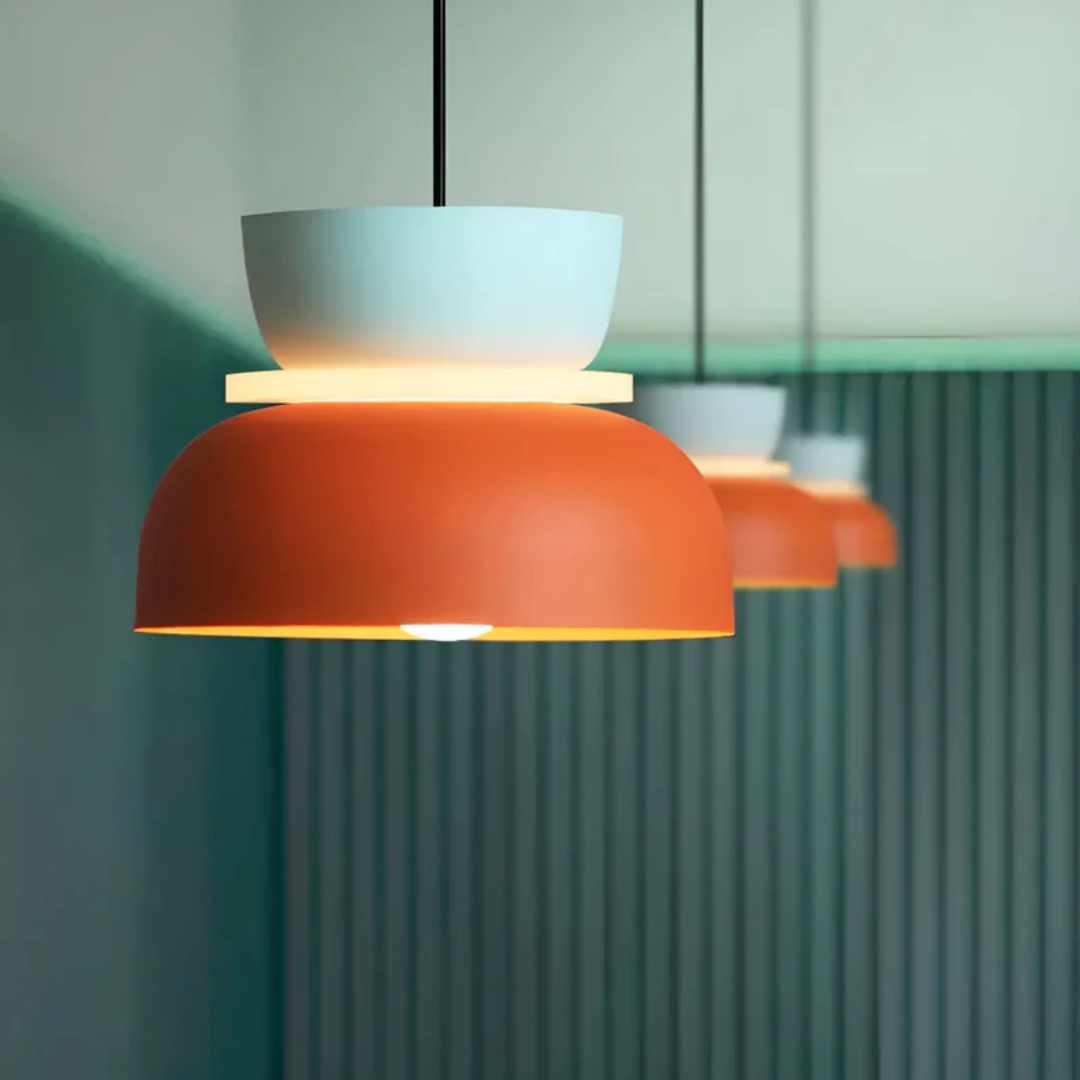 Stylowa Lampa Wisząca LED Macaron w Kolorach - VividGlow