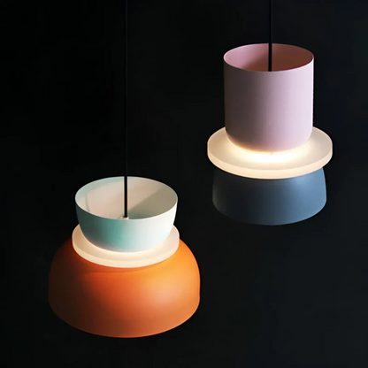 Stylowa Lampa Wisząca LED Macaron w Kolorach - VividGlow