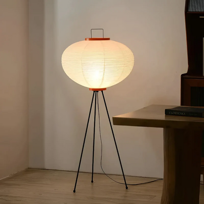 ZenAura Wabi-Sabi LED Lamp Made from Rice Paper