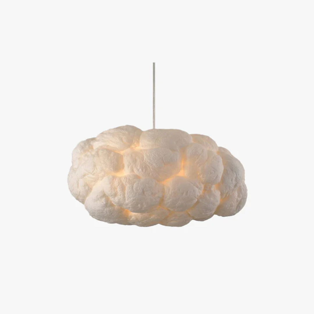 Nimbus White PVC/Cotton Hanging LED Pendant Light
