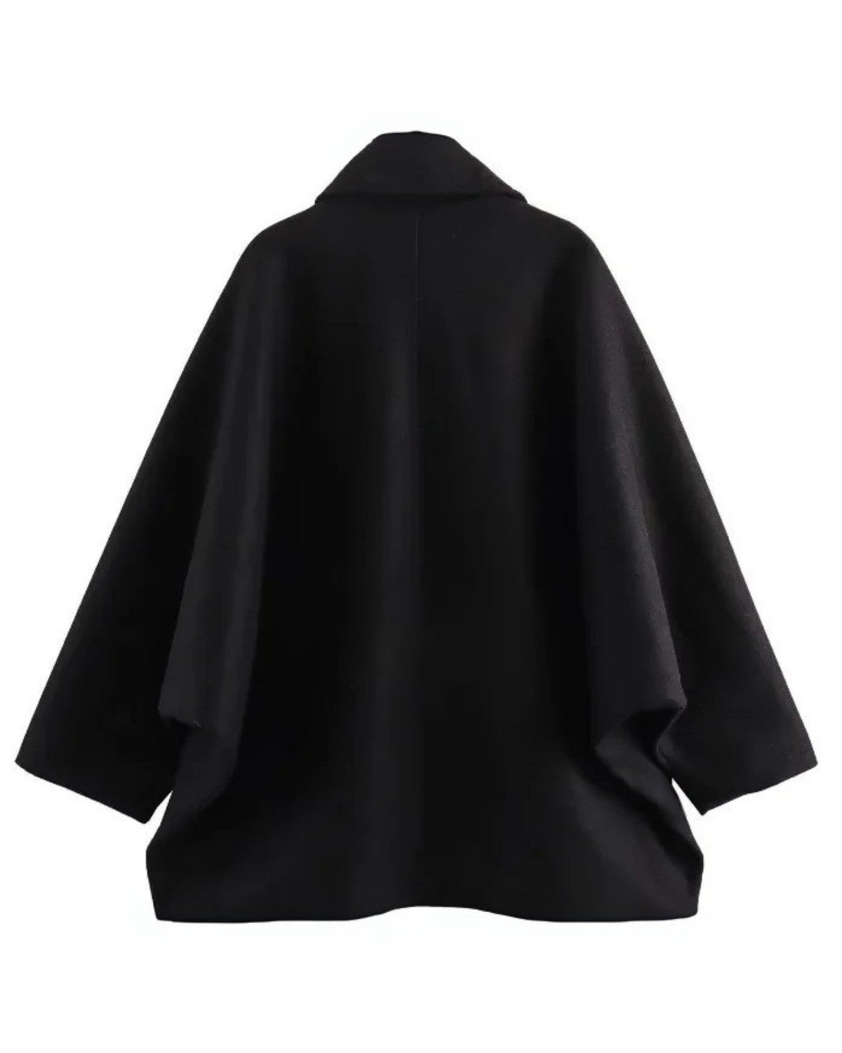 Przytulny Damski Oversized Płaszcz Wełniany z Guzikami na Jesień