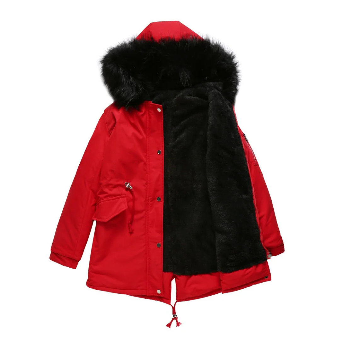 Alicia | Women's Winter Parka Jacket with Buttons