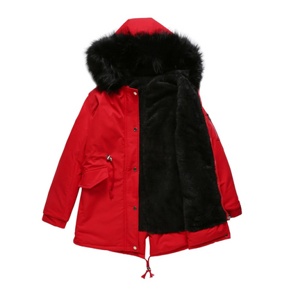 Alicia | Women's Winter Parka Jacket with Buttons