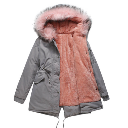 Alicia | Women's Winter Parka Jacket with Buttons
