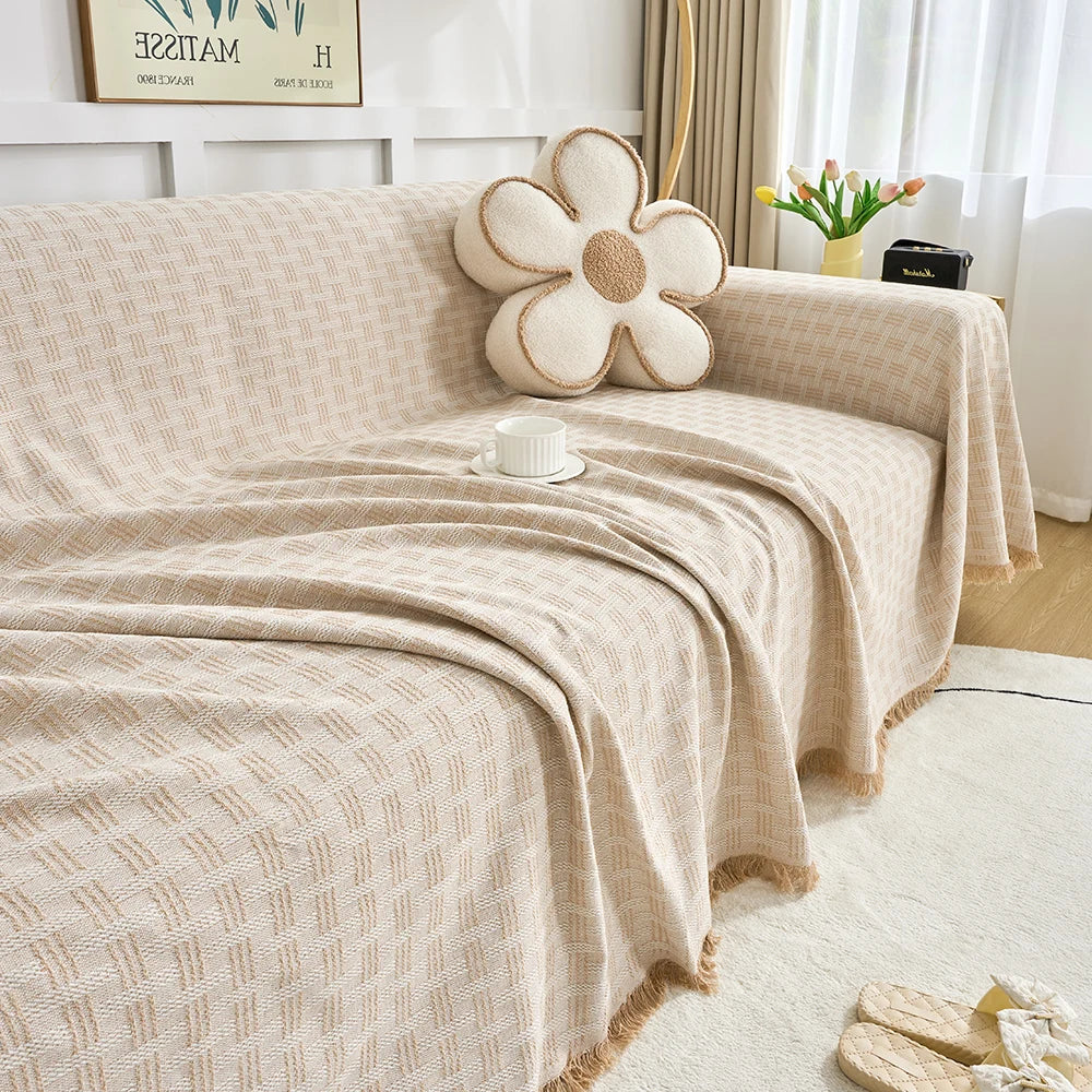 Duży Pokrowiec na Sofę z Dwustronnym Wzorem - Elegancka Ochrona