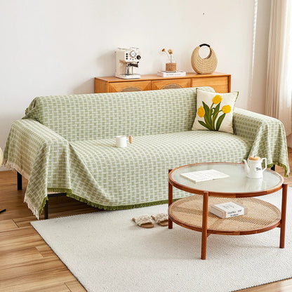 Duży Pokrowiec na Sofę z Dwustronnym Wzorem - Elegancka Ochrona