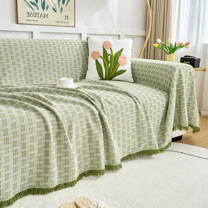 Duży Pokrowiec na Sofę z Dwustronnym Wzorem - Elegancka Ochrona