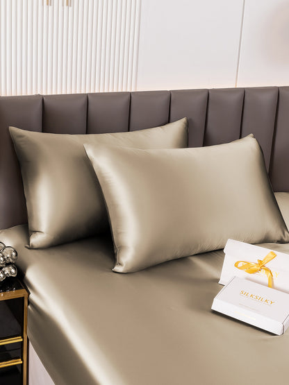 DreamSilk - Zestaw 2 poszewek z jedwabiu morwowego z dyskretnym zamkiem błyskawicznym
