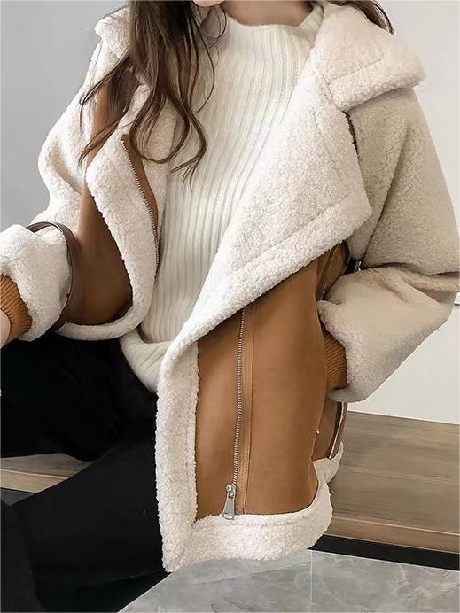 Elegancki Teddy Płaszcz dla Kobiet - Ciepły i Stylowy