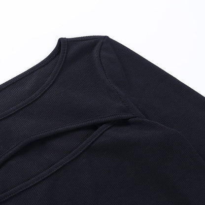 DOUTZEN | Elegancka Bluzka z Długim Rękawem dla Kobiet