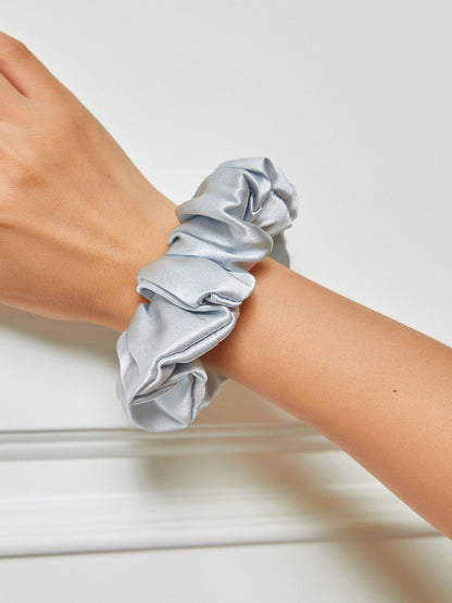 VelvetSilk - Jedwabne gumki do włosów w odcieniu Midnight (3,5 cm)