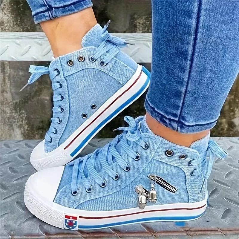 Milan | Miejski Sneaker Style z Jeansami i Zapięciem